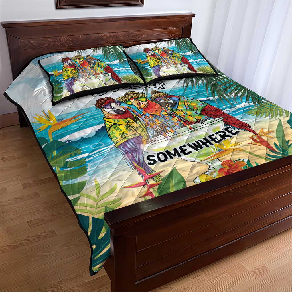 It's 5 o'clock Somewhere Quilt Bed Set Beach Party - Polynesian Pride