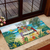 It's 5 o'clock Somewhere Rubber Doormat Beach Party LT7 - Polynesian Pride