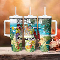 It's 5 o'clock Somewhere Tumbler With Handle Beach Party LT7 - Polynesian Pride