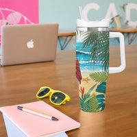 It's 5 o'clock Somewhere Tumbler With Handle Beach Party LT7 - Polynesian Pride