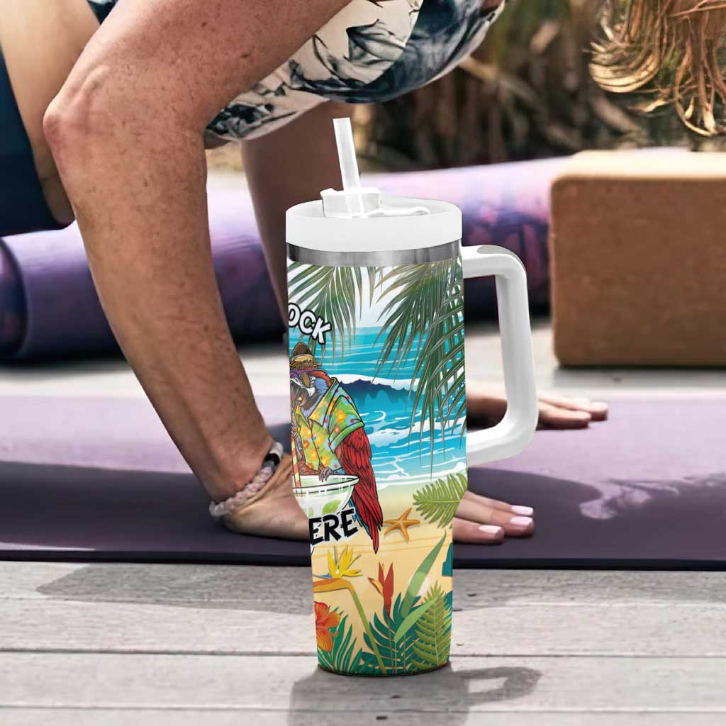 It's 5 o'clock Somewhere Tumbler With Handle Beach Party LT7 - Polynesian Pride