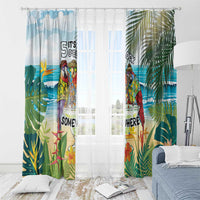 It's 5 o'clock Somewhere Window Curtain Beach Party LT7 - Polynesian Pride