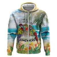 It's 5 o'clock Somewhere Zip Hoodie Beach Party LT7 Zip Hoodie Colorful - Polynesian Pride