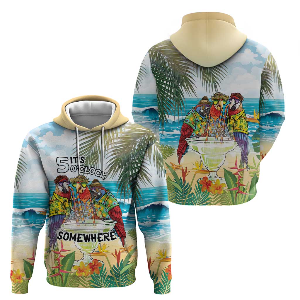 It's 5 o'clock Somewhere Zip Hoodie Beach Party LT7 - Polynesian Pride