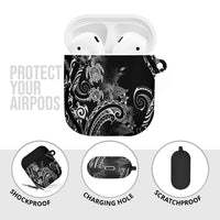 Aloha Hawaii Turtles Floral AirPods Case Obsidian Glaze