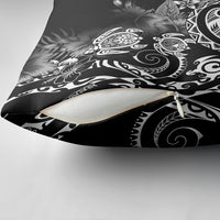 Aloha Hawaii Turtles Floral Pillow Cover Obsidian Glaze