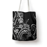 Aloha Hawaii Turtles Floral Tote Bag Obsidian Glaze