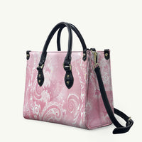 Aloha Hawaii Turtles Floral Leather Bag Pink Marbles Glaze
