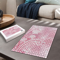 Aloha Hawaii Turtles Floral Puzzle Pink Marbles Glaze LT7 - Polynesian Pride