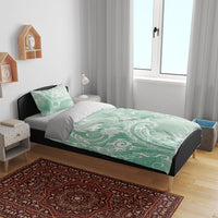 Aloha Hawaii Turtles Floral Bedding Set Seafoam Marbles Glaze LT7 - Polynesian Pride