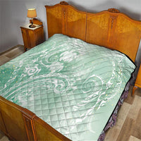 Aloha Hawaii Turtles Floral Quilt Seafoam Marbles Glaze