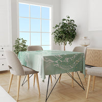 Aloha Hawaii Turtles Floral Tablecloth Seafoam Marbles Glaze LT7 - Polynesian Pride