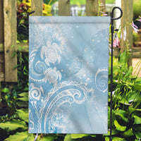 Aloha Hawaii Turtles Floral Garden Flag Aqua Marbles Glaze