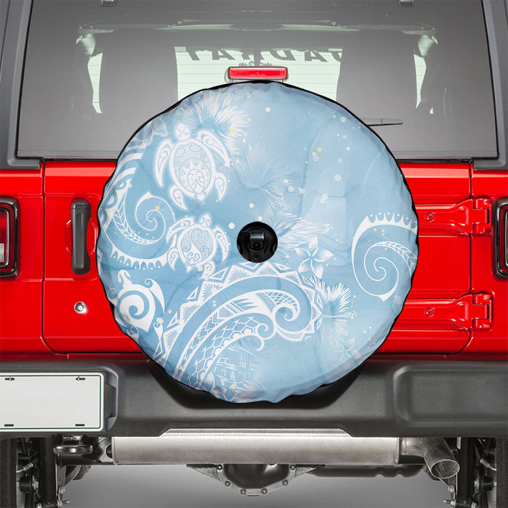 Aloha Hawaii Turtles Floral Spare Tire Cover Aqua Marbles Glaze