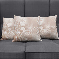 Aloha Hawaii Turtles Floral Pillow Cover Taupe Marbles Glaze