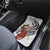 Tahiti Islands Polynesian Plumeria Car Mats Tahitian Vahine 'Ote'a - White