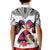 Polynesian Kid Polo Shirt Dog Lover With Beagle - Sunset At The Beach White Ver LT7 - Polynesian Pride