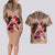 Polynesian Couples Matching Long Sleeve Bodycon Dress and Hawaiian Shirt Dog Lover With Beagle - Sunset At The Beach Brown Ver LT7 - Polynesian Pride