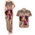 Polynesian Couples Matching Tank Maxi Dress and Hawaiian Shirt Dog Lover With Beagle - Sunset At The Beach Brown Ver LT7 Brown - Polynesian Pride