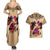 Polynesian Couples Matching Summer Maxi Dress and Hawaiian Shirt Dog Lover With Border Collie - Sunset At The Beach LT7 - Polynesian Pride