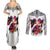 Polynesian Couples Matching Summer Maxi Dress and Long Sleeve Button Shirts Dog Lover With Border Collie - Sunset At The Beach White Ver LT7 - Polynesian Pride