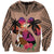 Polynesian Sweatshirt Dog Lover With Border Collie - Sunset At The Beach Brown Ver LT7 Unisex Brown - Polynesian Pride