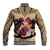 Polynesian Baseball Jacket Dog Lover With German Shepherd - Sunset At The Beach LT7 - Polynesian Pride