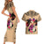 Polynesian Couples Matching Short Sleeve Bodycon Dress and Hawaiian Shirt Dog Lover With German Shepherd - Sunset At The Beach LT7 - Polynesian Pride