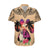Polynesian Hawaiian Shirt Dog Lover With German Shepherd - Sunset At The Beach LT7 Coral - Polynesian Pride
