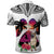 Polynesian Polo Shirt Dog Lover With German Shepherd - Sunset At The Beach White Ver LT7 - Polynesian Pride