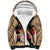 Polynesian Sherpa Hoodie Dog Lover With Shiba Inu - Sunset At The Beach LT7 Unisex Coral - Polynesian Pride