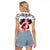 Polynesian Raglan Cropped T Shirt Dog Lover With Shiba Inu - Sunset At The Beach White Ver LT7 - Polynesian Pride