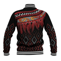 Aotearoa Maori Ngapuhi Iwi Baseball Jacket Korowai Tukutuku Kaokao Motifs LT7 - Polynesian Pride