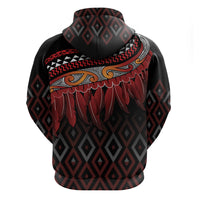 Aotearoa Maori Ngapuhi Iwi Hoodie Korowai Tukutuku Kaokao Motifs LT7 - Polynesian Pride