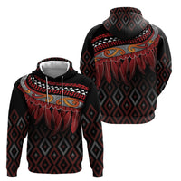 Aotearoa Maori Ngapuhi Iwi Hoodie Korowai Tukutuku Kaokao Motifs LT7 - Polynesian Pride