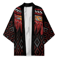 Aotearoa Maori Ngapuhi Iwi Kimono Korowai Tukutuku Kaokao Motifs LT7 Unisex Black - Polynesian Pride