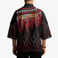 Aotearoa Maori Ngapuhi Iwi Kimono Korowai Tukutuku Kaokao Motifs LT7 - Polynesian Pride