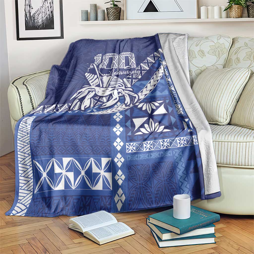 Queen Salote College 100th Anniversary Blanket QSC Royal Girls LT7 Royal Blue - Polynesian Pride