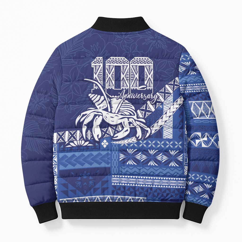 Queen Salote College 100th Anniversary Bomber Puffer Jacket QSC Royal Girls LT7 - Polynesian Pride