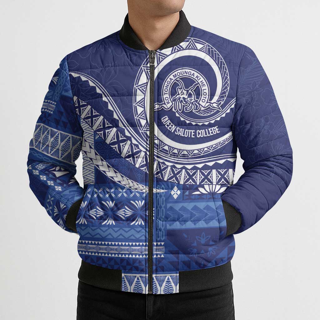 Queen Salote College 100th Anniversary Bomber Puffer Jacket QSC Royal Girls LT7 - Polynesian Pride