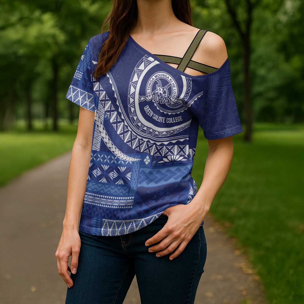 Queen Salote College 100th Anniversary Cross Shoulder Shirt QSC Royal Girls LT7 - Polynesian Pride