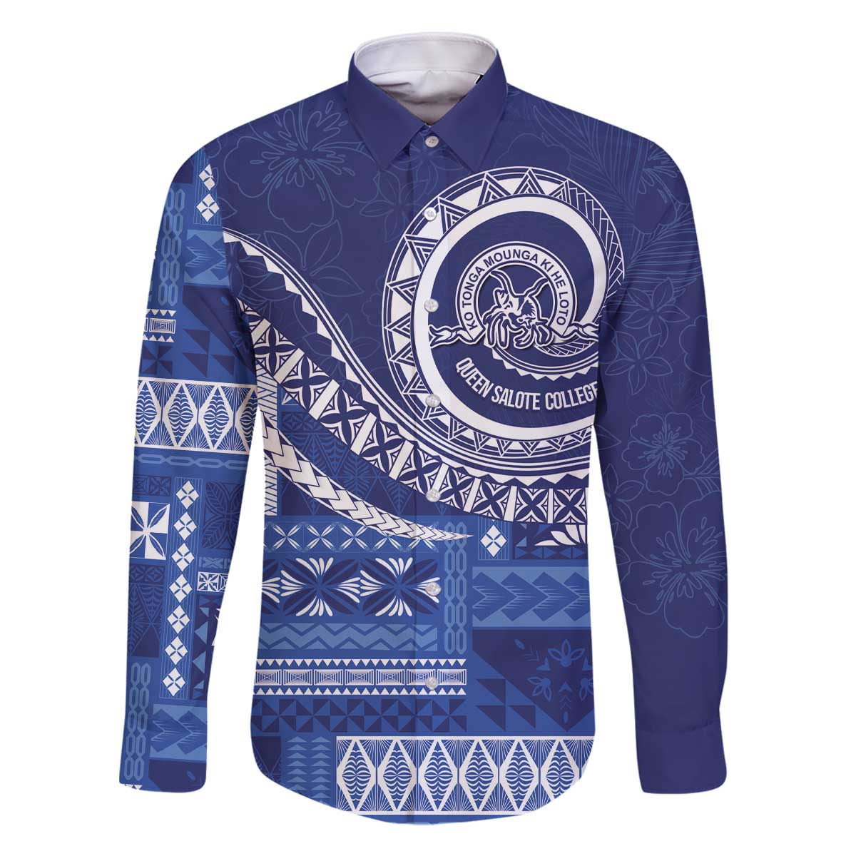 Queen Salote College 100th Anniversary Family Matching Off The Shoulder Long Sleeve Dress and Hawaiian Shirt QSC Royal Girls - Polynesian Pride