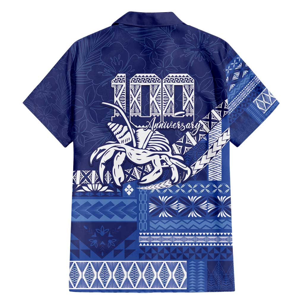 Queen Salote College 100th Anniversary Family Matching Off Shoulder Short Dress and Hawaiian Shirt QSC Royal Girls - Polynesian Pride