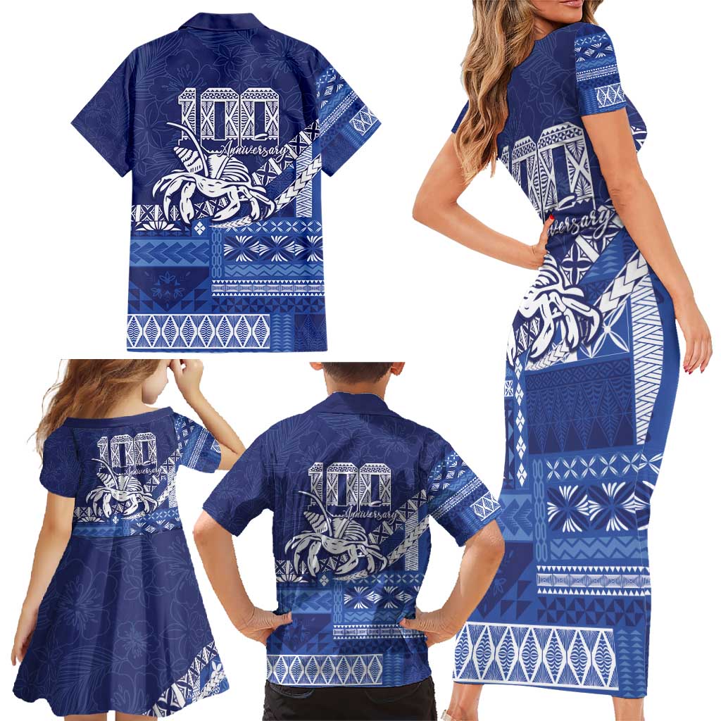 Queen Salote College 100th Anniversary Family Matching Short Sleeve Bodycon Dress and Hawaiian Shirt QSC Royal Girls - Polynesian Pride