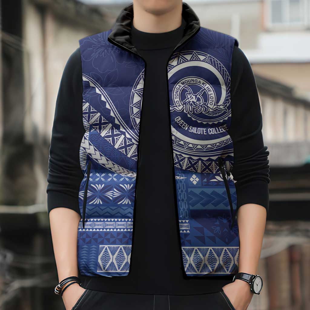 Queen Salote College 100th Anniversary Sleeveless Puffer Jacket QSC Royal Girls - Polynesian Pride