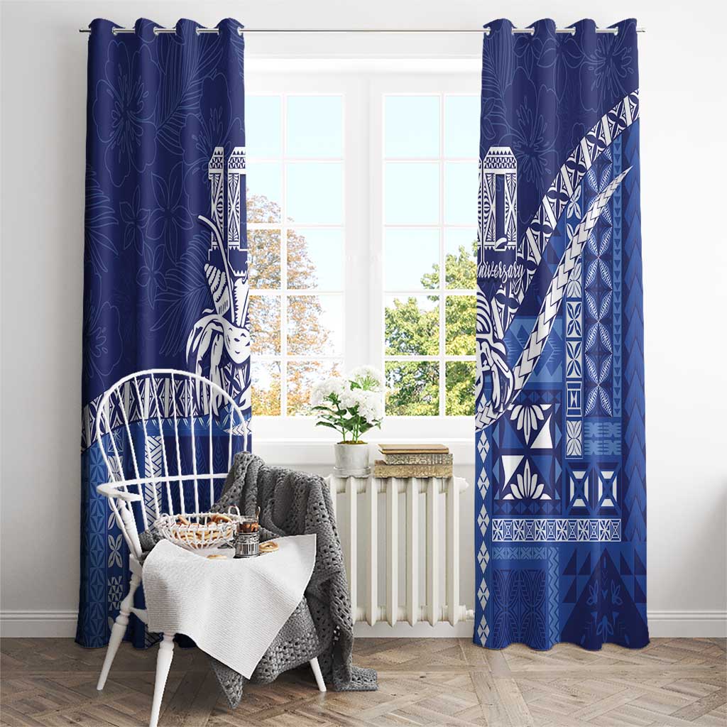 Queen Salote College 100th Anniversary Window Curtain QSC Royal Girls - Polynesian Pride