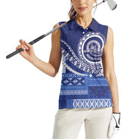 Queen Salote College 100th Anniversary Women Sleeveless Polo Shirt QSC Royal Girls LT7 - Polynesian Pride