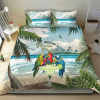 Wish You A Merry Martini Christmas Bedding Set Cocktail Parrot-dise