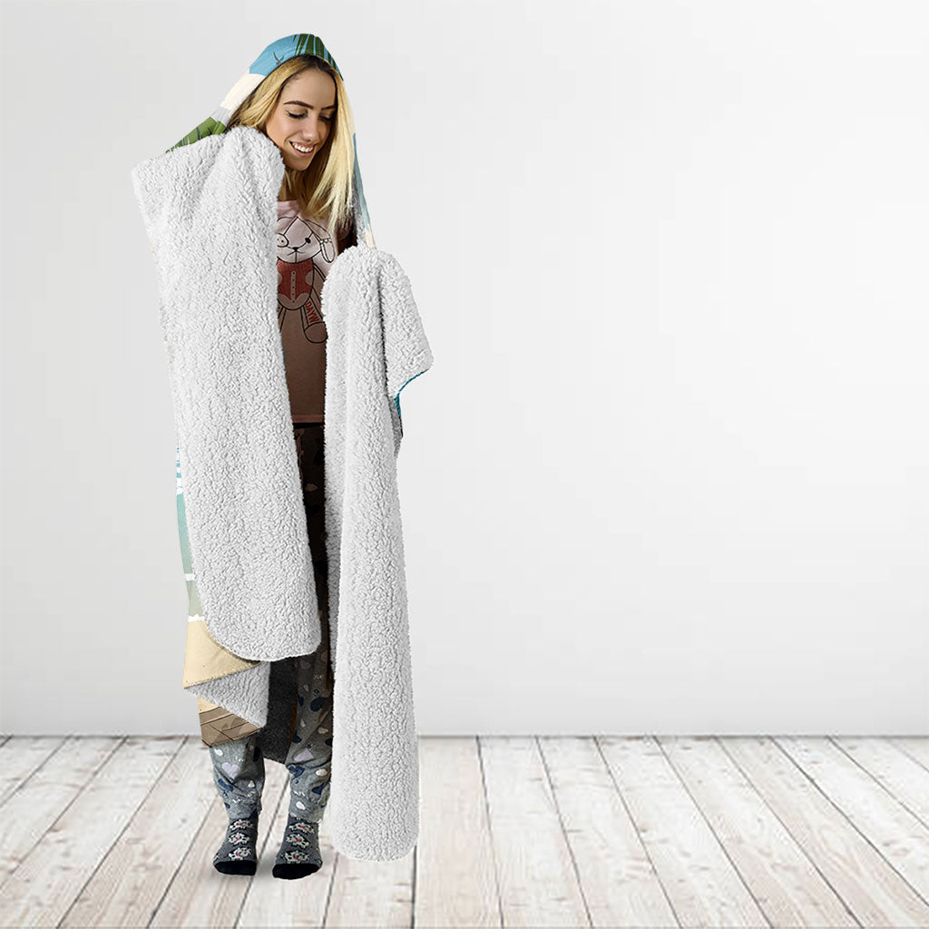 Wish You A Merry Martini Christmas Hooded Blanket Cocktail Parrot-dise LT7 - Polynesian Pride
