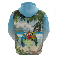 Wish You A Merry Martini Christmas Hoodie Cocktail Parrot-dise LT7 - Polynesian Pride
